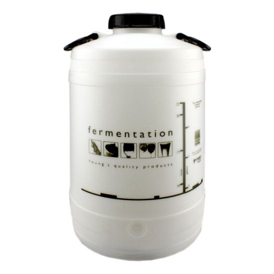 25 Litre Beer/Wine Wide Neck Fermenter (takes airlock & Bung) - Click Image to Close