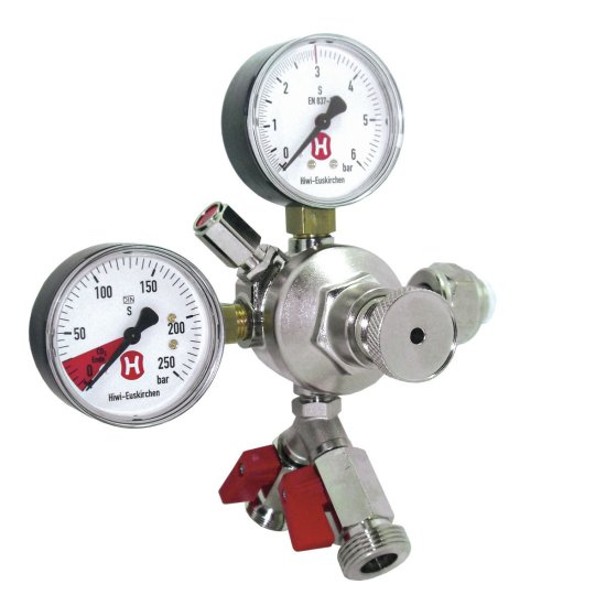 CO2 Regulator 3 bar with 2 outputs - Click Image to Close