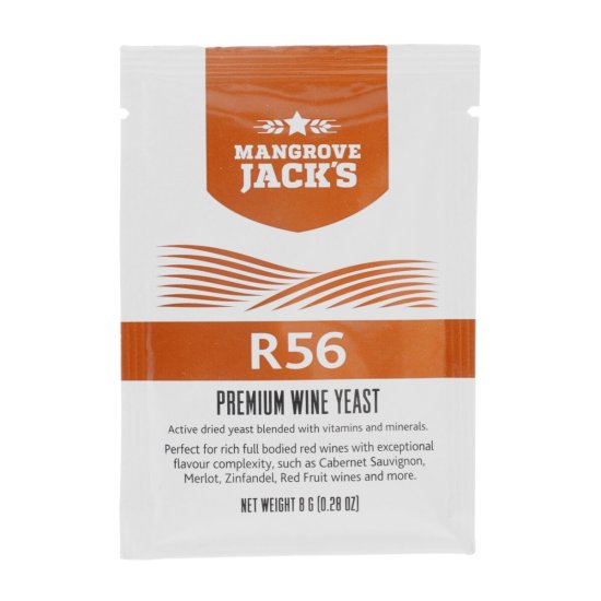 Mangrove Jacks Wine Yeast - R56 8g (Complex Reds) - Click Image to Close