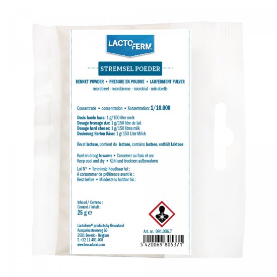 Rennet Powder Microbial 25 g - Click Image to Close