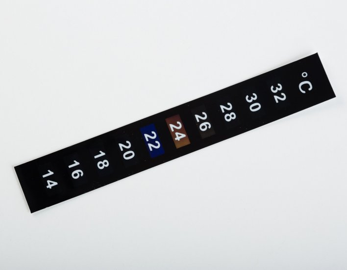 Large Self Adhesive Liquid Crystal Thermometer (10 to 40 oC) - Click Image to Close