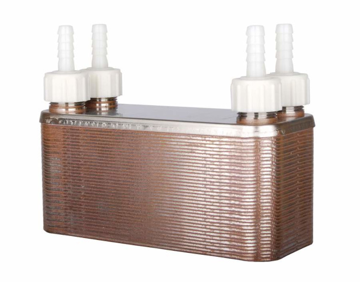 36 Plate Wort Chiller (Includes Fittings) - Click Image to Close