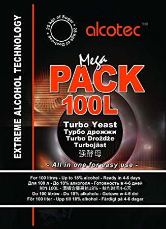 Alcotec MegaPack Turbo Yeast For 100 Litres - Click Image to Close
