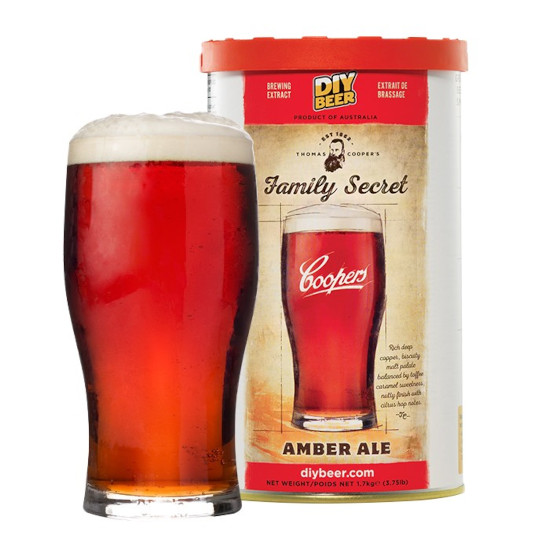 Coopers Family Secret Amber Ale 1.7kg - Click Image to Close
