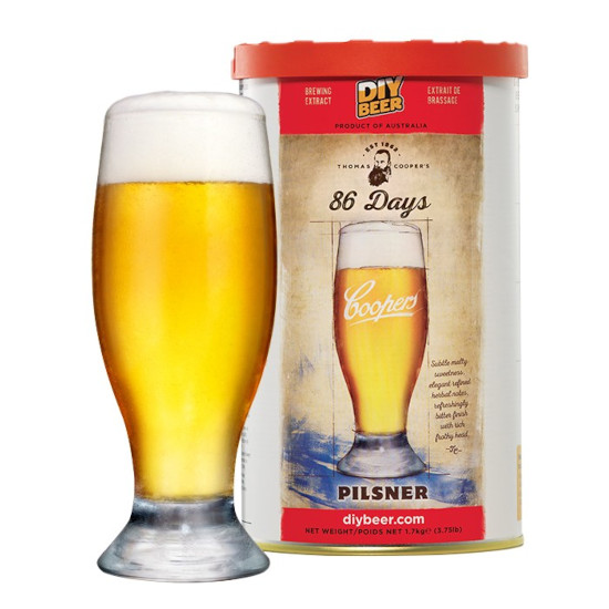 Coopers 86 Days Pilsner 1.7kg - Click Image to Close