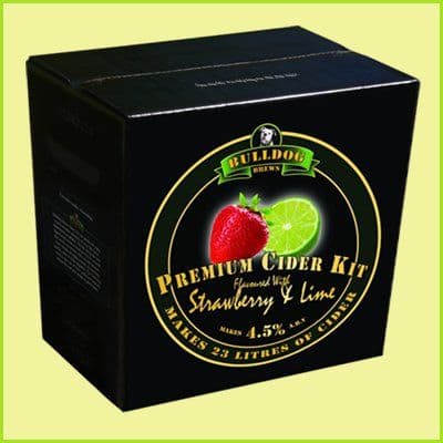 Bulldog Strawberry and Lime Cider (40 Pints) 3kg BB 06/24 Bulldog Strawberry and Lime Cider (40 Pints) 3kg BB 06/24