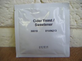 Cider Yeast with Sweetner