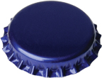 Crown Caps Blue (100's) - Click Image to Close