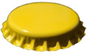 Crown Caps Yellow (100's) - Click Image to Close