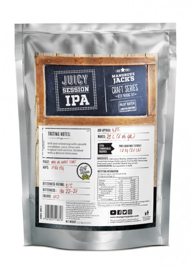 Mangrove Jack's Craft Series Juicy Session IPA - 2.2kg (40 Pints) - Click Image to Close