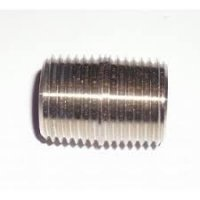 Stainless Steel Nipple 1/2" NPT x 1" Length - Click Image to Close