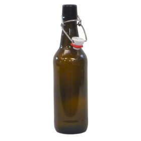 Amber Swing Top Bottles Brown Glass 500ml (Single) Includes Swing Top - Click Image to Close