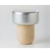 Professional Quality Aluminium Synthetic Corks Silver (25s)