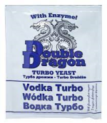 Double Dragon Vodka Turbo Yeast with Glucoamylase 72 Grams BB 03/23