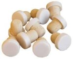 Plastic Top Flanged Corks White (20)