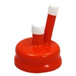 Carboy Rubber Cap 40mm with 9mm hole