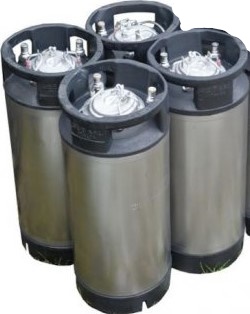 A (Four Pack) Fully Refurbished Second Hand Corny Keg (19lt Ball Lock) Grade A
