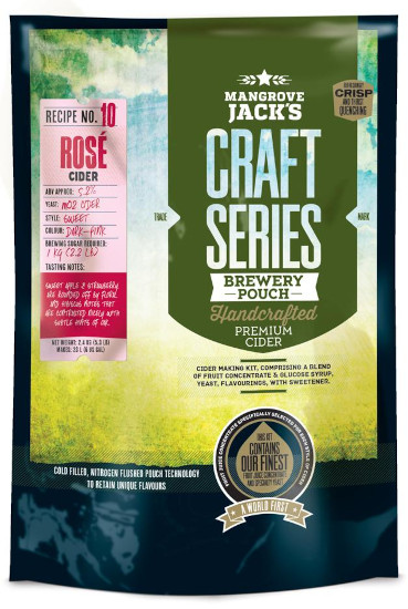 Mangrove Jacks Rose Cider Makes 40 Pints 2.4kg Mangrove Jacks Rose Cider Makes 40 Pints 2.4kg