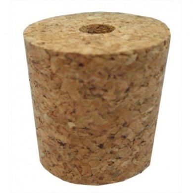Cork Bung 43/48mm, With Hole (Fits Better Bottle, PET Carboy)