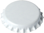 Crown Caps White (100) - Click Image to Close