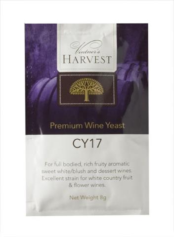 Vintner's Harvest Yeast - CY17 8g (Sweet Whites/ Country Wines) *** BBE 08/22 - Click Image to Close