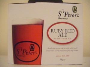 St. Peter's Ruby Red Ale Kit 3kg (makes 40 pints) - Click Image to Close