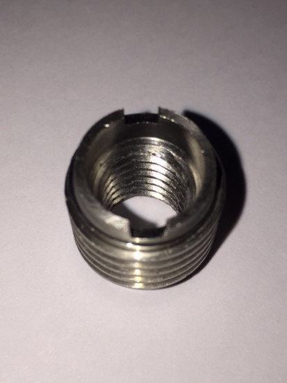 Stainless Steel Dual Threaded Fitting for Wooden Tap Handles
